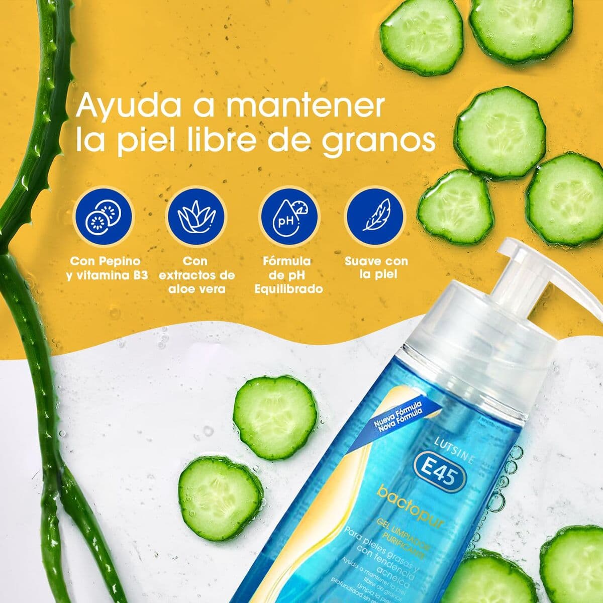 Rengörande ansiktsgel Lutsine BACTOPUR 200 ml — thumbnail 5