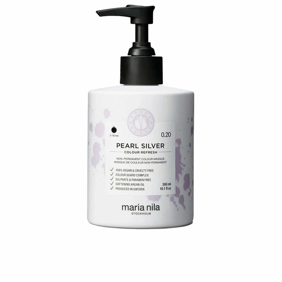 Semipermanent färgmask Maria Nila COLOUR REFRESH Nº 0.20-Pearl Silver 300 ml
