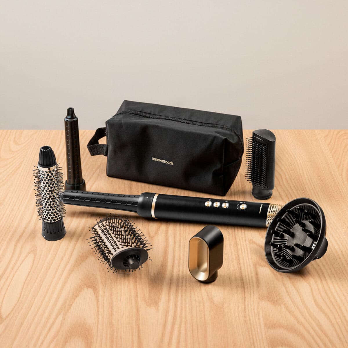 Jonisk Multifunktionell Lufttork- och Stylingsborste med Coanda-teknik och 7 Til